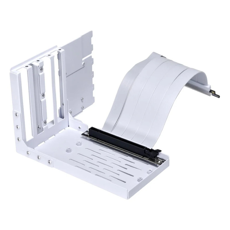 Lian Li Universal 4 Slots Vertical GPU Kit w/ Gen 4 Riser - White - دعامة كرت شاشة